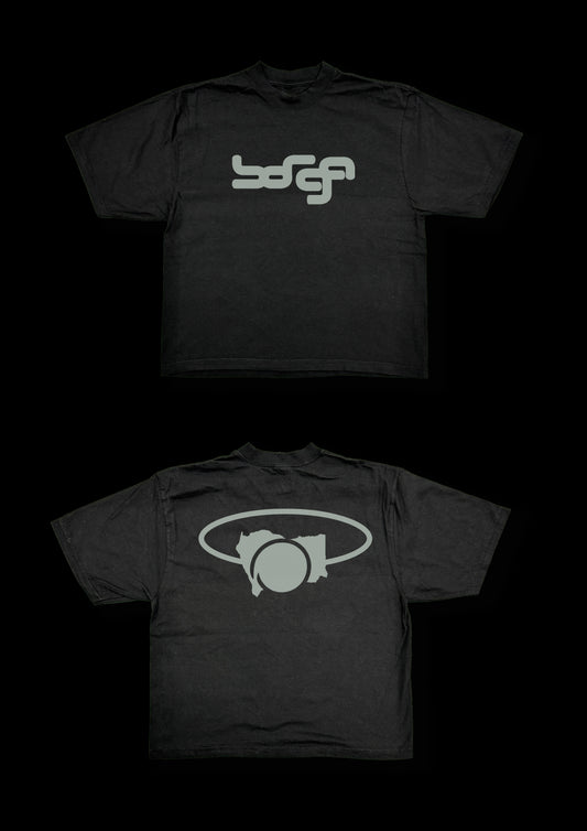 B1 black tee-ash